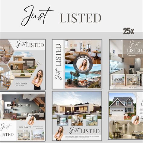 25 Just Listed Template | Just Listed Real Estate Post | Just Listed