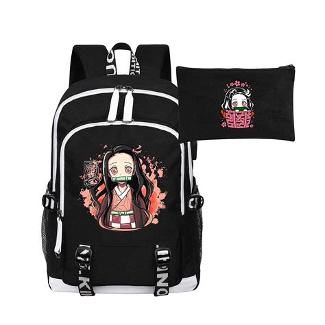 Anime Backpack Demon Slayer Backpack Nezuko Tanjiro Inosuke Schoolbag