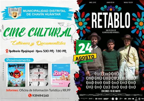 Cine Cultural Presencial Pel Cula Retablo Campa As