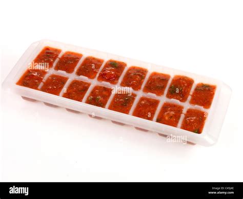 Strawberry Ice Cubes Stock Photo - Alamy