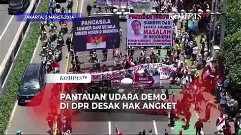 Pantauan Udara Demo Relawan Anies Cak Imin Dan Ganjar Mahfud Desak Hak