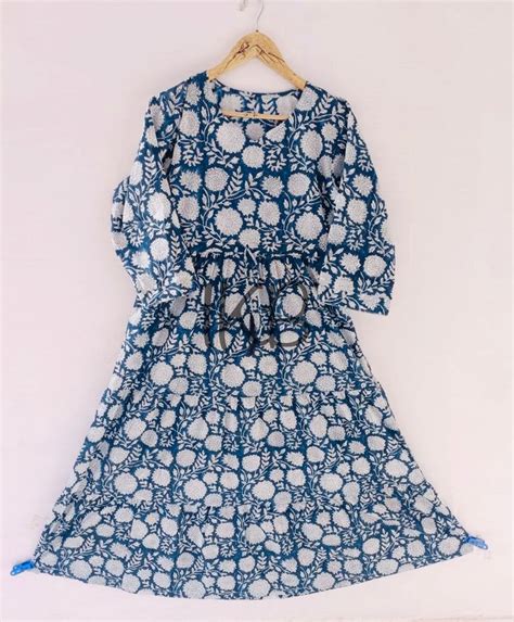 Block Print Dress,indian Cotton Dress,noowork,cotton Indian Dress ...