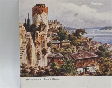 OSMANLI DÖNEMİ KARTPOSTAL BOĞAZİÇİ VE RUMELİ HİSARI Bayrak Müzayede