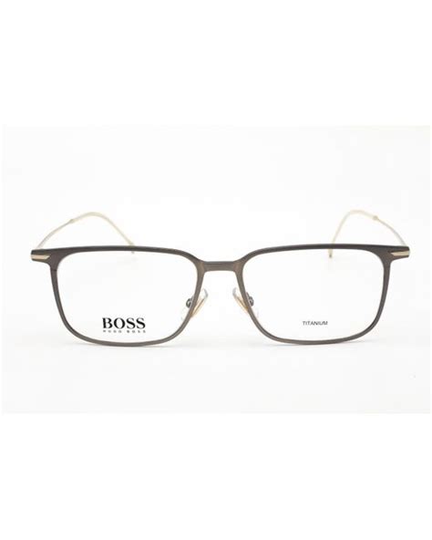 Boss By Hugo Boss Boss 1253 Eyeglasses Matte Ruthenium Clear Lens In Metallic For Men Lyst