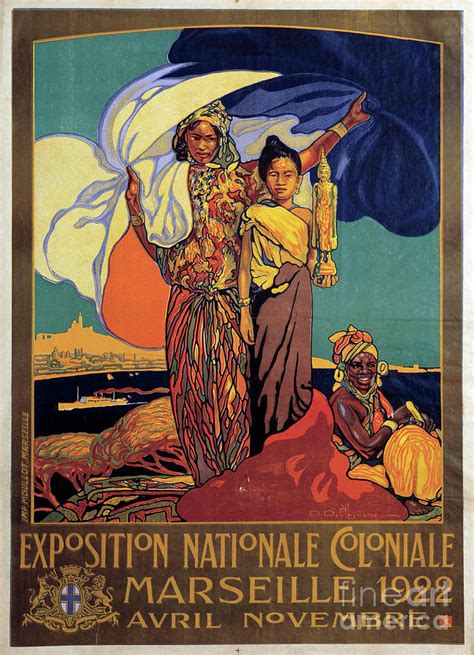 Colonialism Poster For The National Colonial Exhibition In Marseille