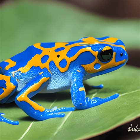 Blue Poison Dart Frog · Creative Fabrica