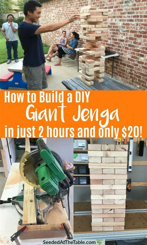 You Can Make This Giant Jenga Game Within Two Hours These Large Jenga