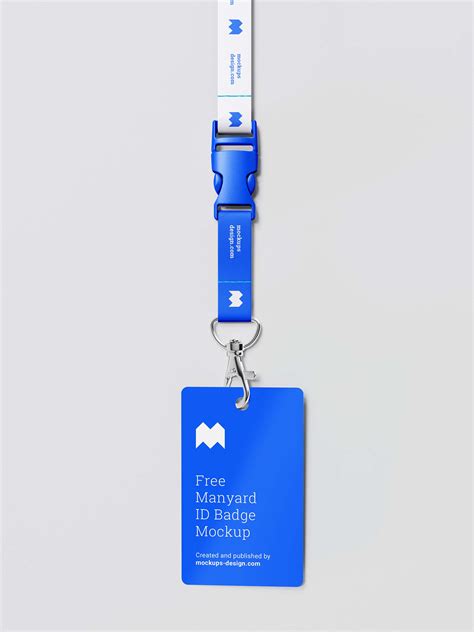 Free Lanyard ID Badge Mockup (PSD)