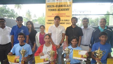 Vishwajeet Shreya Emerge Champions At Mslta Grand Slam Tennis Academy