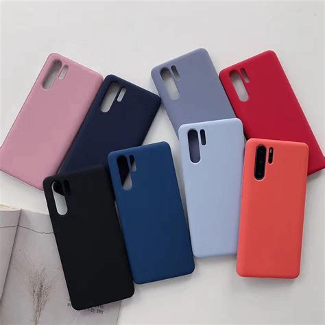 Купить Силиконовая задняя крышка из ТПУ для Huawei P40 Lite E P30 Pro ...