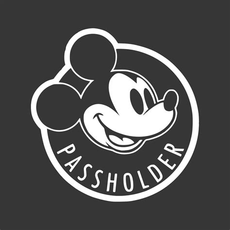 Disney Passholder Sticker Disney Annual Passholder Decal Etsy