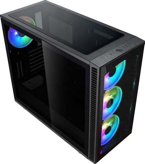 Fractal Design Define S2 Vision RGB Tempered White Glass Computer Case ...