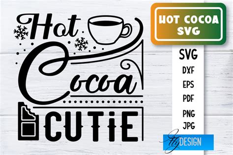 Hot Cocoa SVG Winter Designs Chocolate SVG By Fly Design TheHungryJPEG