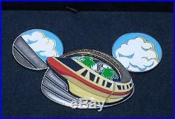 LE RARE JUMBO Walt Disney World PinMonorail Celebrating 50 Years Ear