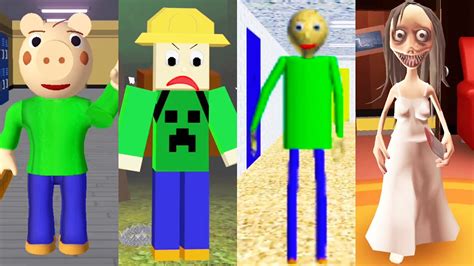 Baldi Piggy Monster School Granny Momo Escape House Scary Math Teacher