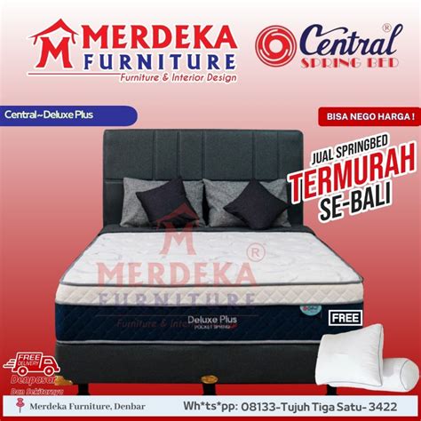 Jual Kasur Central Deluxe Plus Pocket Spring Bed X Free