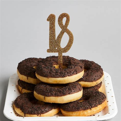 Gold Number 18 Cake Topper | Party Supplies | Fancy Parties