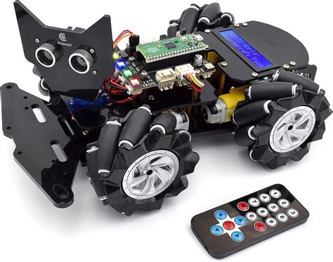 Adeept Wd Rodas Mecanum Robotic Car Kit Para Raspberry Pi Pico