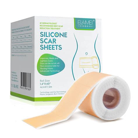 Elaimei Silicone Scar Sheets Silicone Tape For Scars Removal