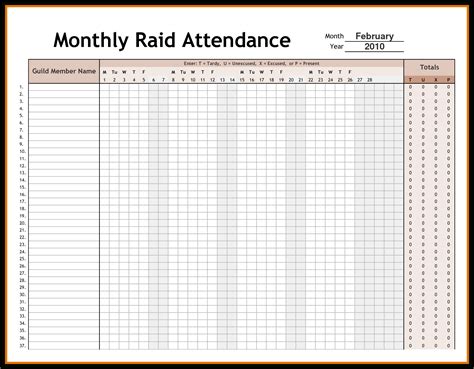 Attendance Tracking Spreadsheet with regard to Employee Time Tracking ...