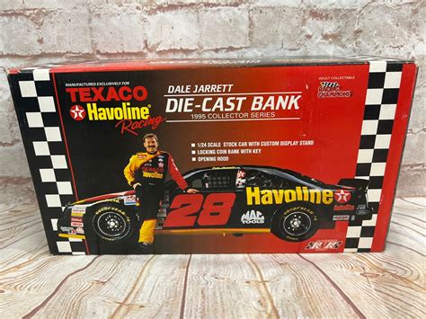 Vintage 1995 Texaco Havoline Racing Dale Jarrett 28 Metal Diecast ...