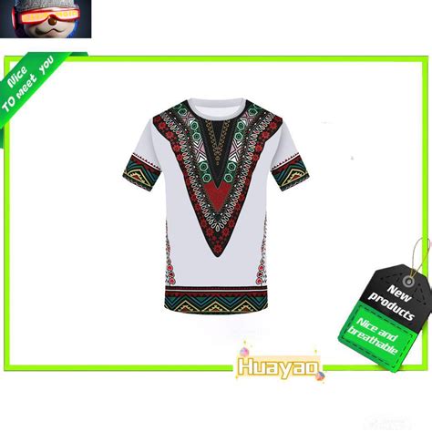 Xiaoxin 3d Printing Shirt African National Costume T Shirt Summer New