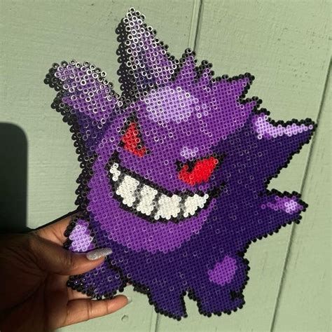 Pokémon Gengar Perler Wall Decor Etsy