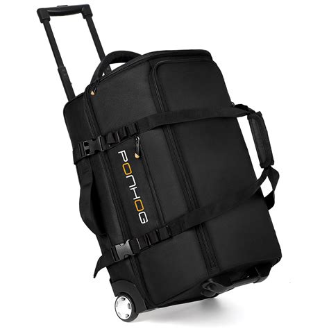 Ponhog Rolling Duffle Bag With Wheels - 50L Large Wheeled Travel Duffel