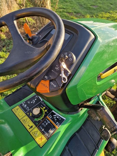 John Deere Ride On Mower X300 42 Mulching Deck EBay