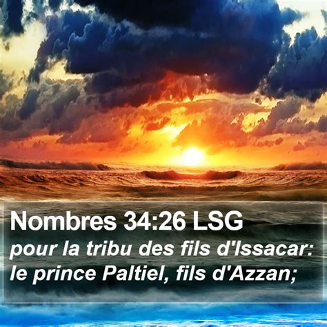 Nombres Lsg Pour La Tribu Des Fils D Issacar Le Prince