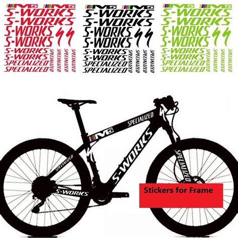 M S Works Specialized Frame Sticker For Mountain Bike Road Bike