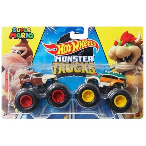 Hot Wheels Monster Trucks Donkey Kong Vs Bowser Super Mario Demolition Doubles For Sale Katy
