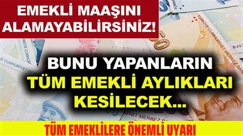 DİKKAT EMEKLİLİK İPTAL EDİLİYOR TÜM EMEKLİLERE ÖNEMLİ UYARI YouTube