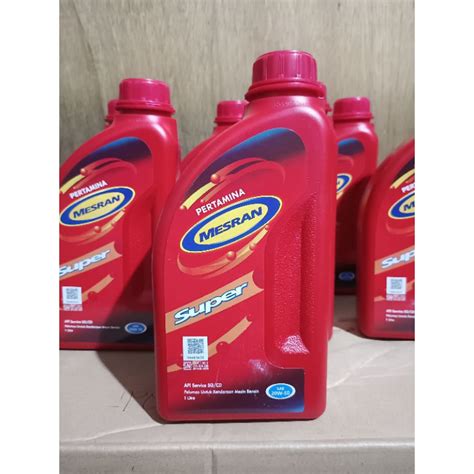 Jual Oli Mesin Pertamina Mesran Super SAE20W 50 1liter Original