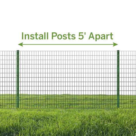 Expert Gardener Powder Coated Steel Fence U Post Green Walmart