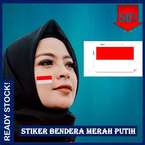 Jual Stiker Pipi Bendera Merah Putih 100 Pcs Shopee Indonesia