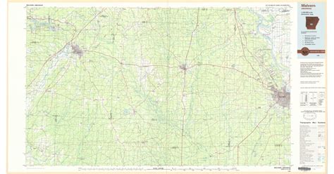 1980s Maps Of Hot Spring County AR Pastmaps