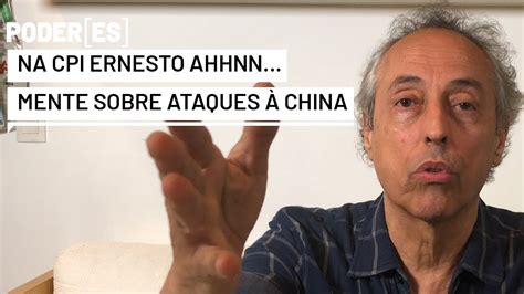 Ernesto Ahhhnnnn Araújo mente à CPI ao negar os ataques à China e