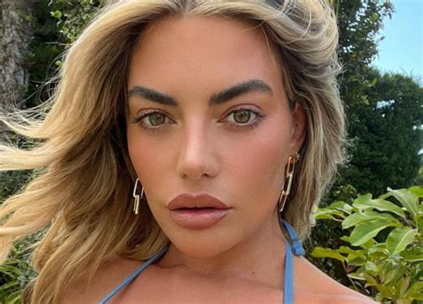 Megan Barton Hanson Trends After Showing Off Her Booty And Boobs In A Skimpy Blue Bikini