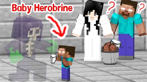 Monster School Baby Herobrine And A Weird Friend Minecraft