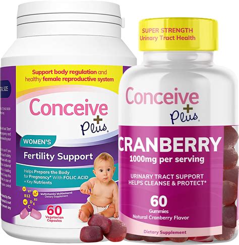 Conceive Plus Suplemento De Fertilidad Para Mujeres 60 Cápsulas Y Suplemento