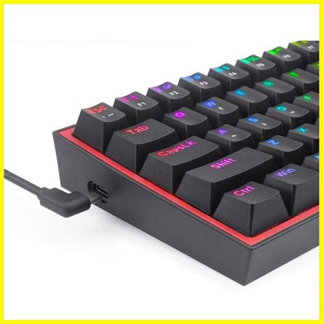 Redragon Fizz Black Rgb Hot Swappable Wired Mechanical Keyboard Shopee Philippines