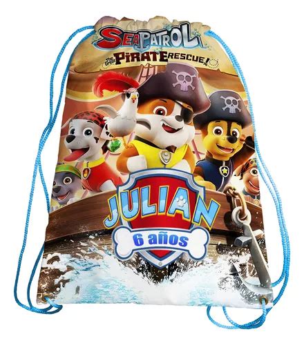 Paw Patrol Morralitos Personalizados Recuerdos Fiestas Pz Env O Gratis