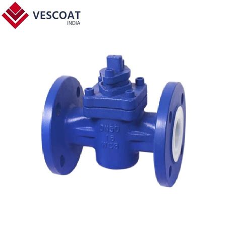 Material Di Wcb Fep Pfa Lined Plug Valve Valve Size Inch At Rs