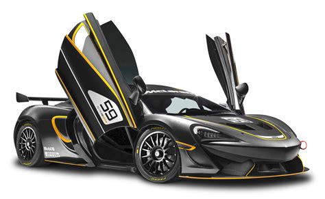 Black Mclaren 570s Gt4 Sports Car Png Image Purepng Free