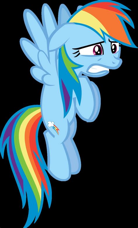 Scared Rainbow Dash. ... And my obsession with rainbow dash grows ...