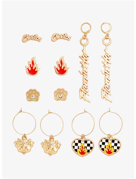 Cheetos Flamin Hot Earring Set Hot Topic Hot Earrings Earring Set Beaded Earrings