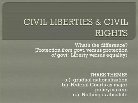 Ppt Civil Liberties And Civil Rights Powerpoint Presentation Free