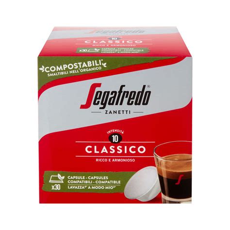 Caff Segafredo Classico Capsule Compostabili Compatibili Lavazza A