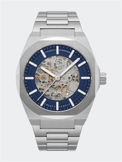 Thomas Earnshaw Fowler Skeleton Automatic Watch In Gray For Men Lyst